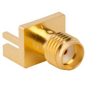 RF Connector SMA PCB End Launch Jack 50 Ohm (Jack, Female) L14.3mm